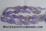CAN175 20*30mm - 25*35mm twisted & faceted freeform ametrine beads