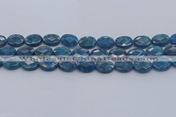 CAP391 15.5 inches 12*16mm faceted oval apatite gemstone beads
