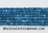 CAP705 15.5 inches 6mm faceted round apatite gemstone beads wholesale