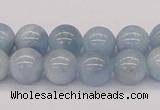 CAQ117 15.5 inches 10mm round AA grade natural aquamarine beads