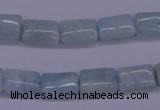 CAQ152 15.5 inches 8*12mm rectangle natural aquamarine beads