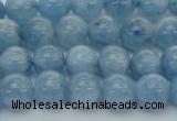 CAQ527 15.5 inches 6mm round AA+ grade natural aquamarine beads