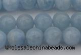 CAQ702 15.5 inches 8mm round natural aquamarine beads wholesale