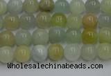 CAQ751 15.5 inches 6mm round aquamarine beads wholesale