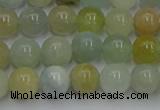 CAQ752 15.5 inches 8mm round aquamarine beads wholesale