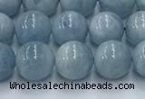 CAQ906 15.5 inches 6mm round aquamarine gemstone beads