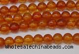 CAR106 15.5 inches 4mm round natural amber beads