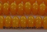 CAR410 15.5 inches 6*9mm rondelle synthetic amber beads wholesale