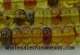 CAR538 15.5 inches 5*8mm rondelle natural amber beads wholesale