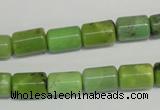 CAU57 15.5 inches 7*10mm tube Australia chrysoprase beads