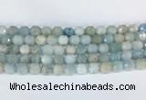 CBBS01 15 inches 8mm faceted prism aquamarine beads wholesale