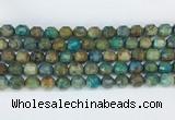 CBBS02 15 inches 8mm faceted prism chrysocolla beads wholesale