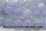 CBC03 15.5 inches 10mm round blue chalcedony beads wholesale