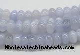 CBC04 15.5 inches 4*8mm rondelle  blue chalcedony beads wholesale