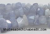 CBC06 15.5 inches 12mm blue chalcedony chips beads wholesale