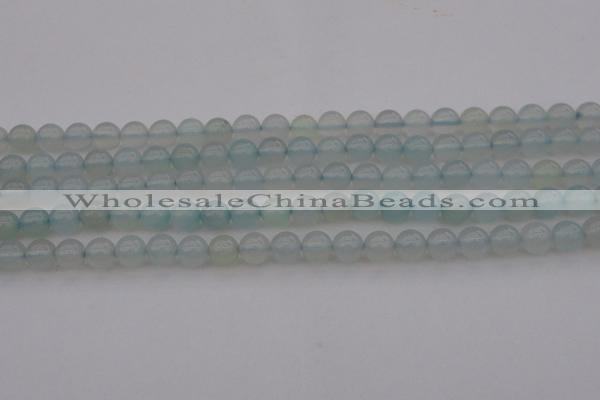 CBC202 15.5 inches 8mm round ocean blue chalcedony beads