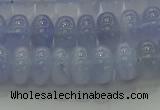 CBC442 15.5 inches 6*10mm rondelle blue chalcedony beads
