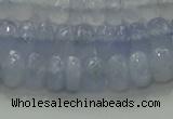 CBC446 15.5 inches 5*8mm faceted rondelle blue chalcedony beads