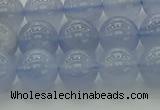CBC453 15.5 inches 10mm round blue chalcedony beads wholesale