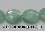CBJ38 15.5 inches 20mm faceted flat round jade beads wholesale
