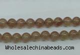 CBQ201 15.5 inches 6mm round strawberry quartz beads wholesale