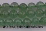 CBQ491 15.5 inches 6mm round green strawberry quartz beads