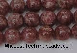 CBQ603 15.5 inches 10mm round natural strawberry quartz beads