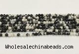 CBW170 15.5 inches 4mm round black & white jasper gemstone beads wholesale