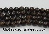 CBZ100 15.5 inches 4mm round bronzite gemstone beads