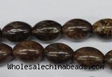 CBZ407 15.5 inches 10*14mm rice bronzite gemstone beads