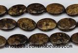 CBZ436 15.5 inches 10*14mm faceted oval bronzite gemstone beads