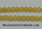 CCA03 15.5 inches 6mm round yellow calcite gemstone beads wholesale