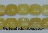 CCA12 15.5 inches 16*16mm square yellow calcite gemstone beads