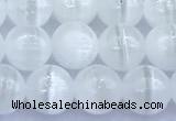 CCA541 15 inches 7mm round white calcite beads