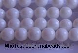 CCB400 15.5 inches 4mm round white tridacna beads wholesale