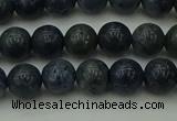 CCB451 15.5 inches 6mm round blue coral beads wholesale