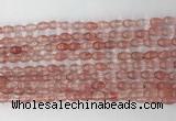 CCB801 15.5 inches 4*6mm rice cherry quartz gemstone beads wholesale