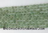 CCB805 15.5 inches 4*6mm rice green aventurine gemstone beads wholesale