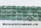 CCB891 11*15mm-12*16mm faceted cuboid Amazonite beads wholesale