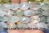 CCBS01 15 inches 12*16mm - 13*18mm faceted nuggets green crystal beads