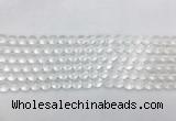 CCBS03 15 inches 6mm faceted round white crystal beads wholesale