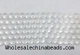 CCBS04 15 inches 8mm faceted round white crystal beads wholesale