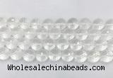 CCBS07 15 inches 14mm faceted round white crystal beads wholesale