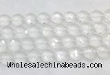 CCBS23 15 inches 16mm faceted coin white crystal beads wholesale