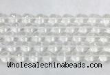 CCBS46 15 inches 10*14mm faceted teardrop white crystal beads wholesale