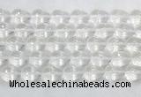 CCBS47 15 inches 12*16mm faceted teardrop white crystal beads wholesale