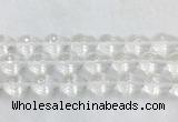 CCBS48 15 inches 13*18mm faceted teardrop white crystal beads wholesale