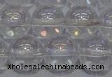CCC402 15.5 inches 8mm round AB-color white crystal beads