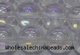 CCC403 15.5 inches 10mm round AB-color white crystal beads