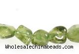 CCH17 16 inches green peridot chips gemstone beads wholesale